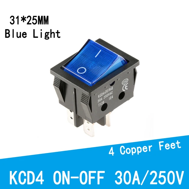 

Переключатель KCD4 красный 30А 250В