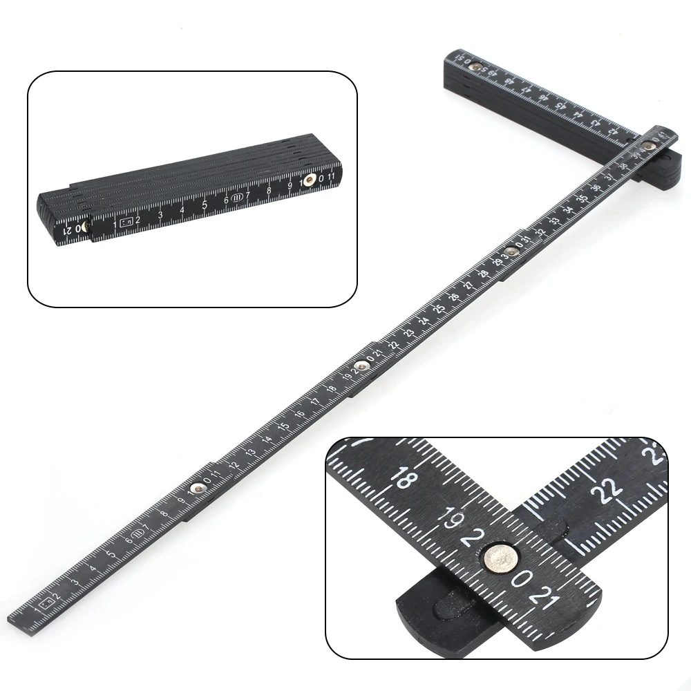 

1M Slide Ten-Parts Fold Up Rulers 3ft Folding Versatile Inside Reading Carpenter's Ruler Education Meter Measuring Tool