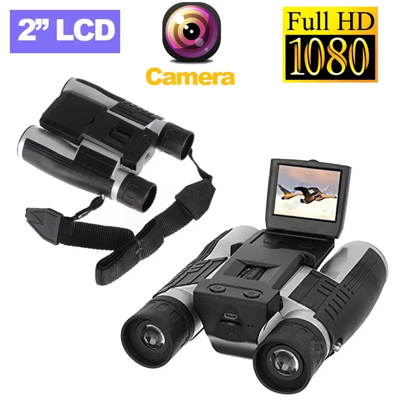 Winait Full hd 1080p Цифровая бинокулярная видеокамера телескоп камера мини DV Бесплатная