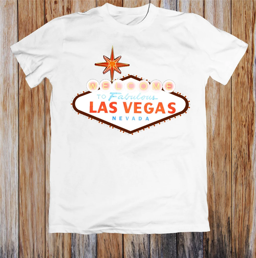 Добро пожаловать в сказочный Las Vegas Невада унисекс футболка брендовая модная