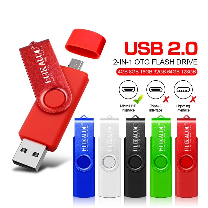 Новый USB флеш-накопитель OTG высокоскоростной накопитель 128 Гб 64 ГБ 32 16 8 4