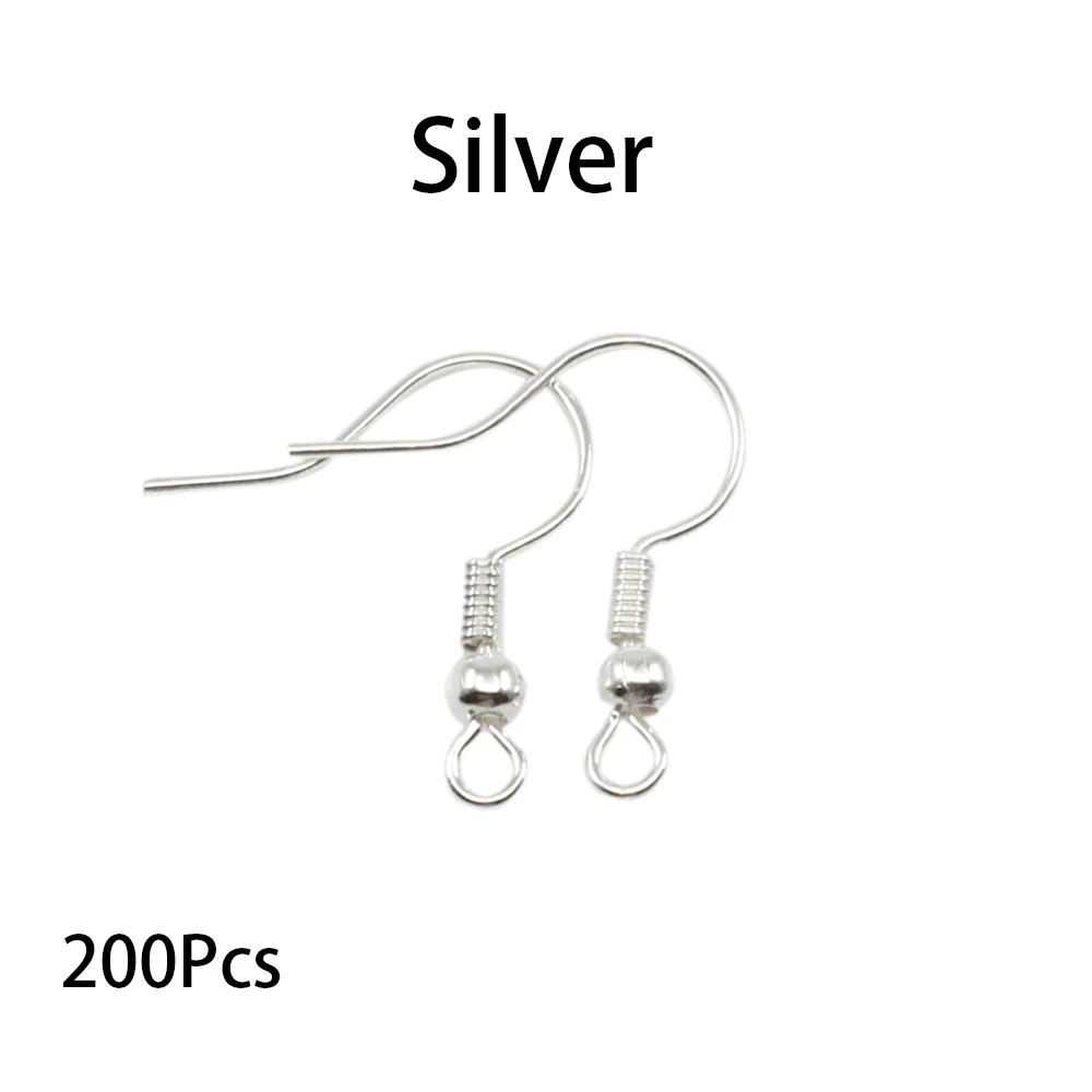 200pcs/lot 20x17mm Earring Findings Ear Clasps Hooks Fittings DIY Jewelry Making Accessories Iron Hook Ear wire Jewelry Supplies