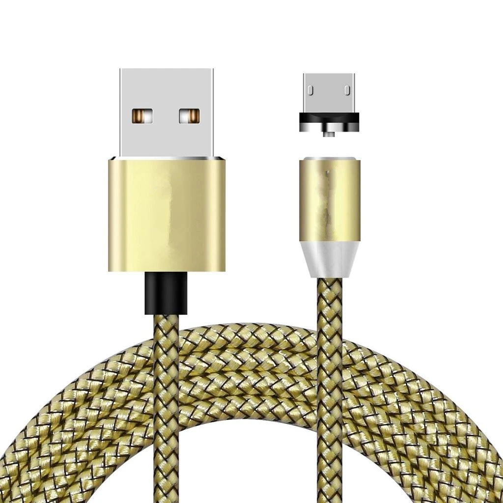 gold Cable and Plug Для samsung A7 A6 J4 J6 J7 Neo huawei Honor 9 lite zte Blade V7 V8 Магнитный Micro USB кабель Магнитный V8 штекер - Цвет: gold Cable and Plug