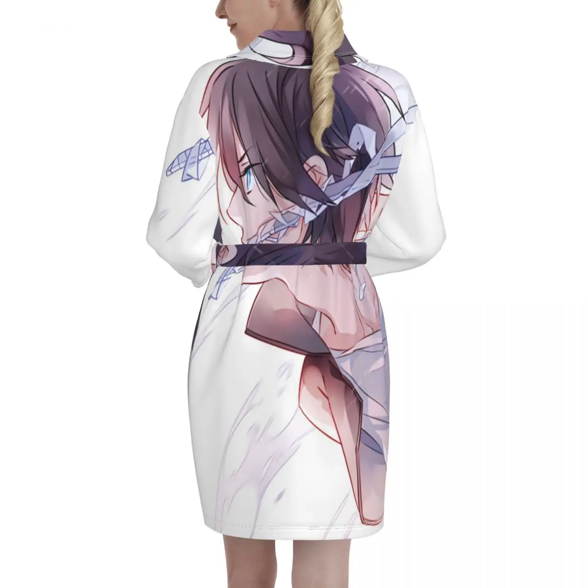 

Noragami Anime Pajamas Couple Mens Flannel Sleepwear Women Home Service Suits Autumn and Winter Nightgown