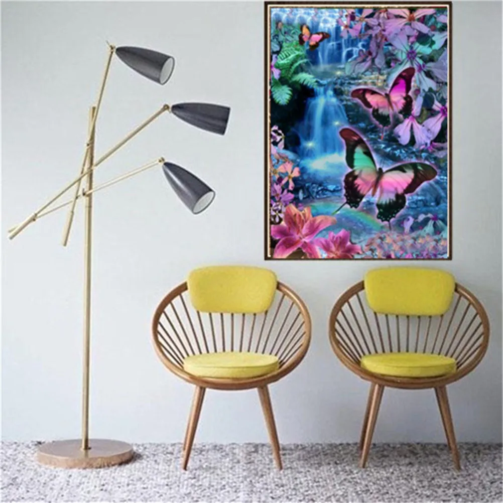 1 Набор красочная DIY 5D Вышивка бабочки полная Алмазная картина квадратные Стразы