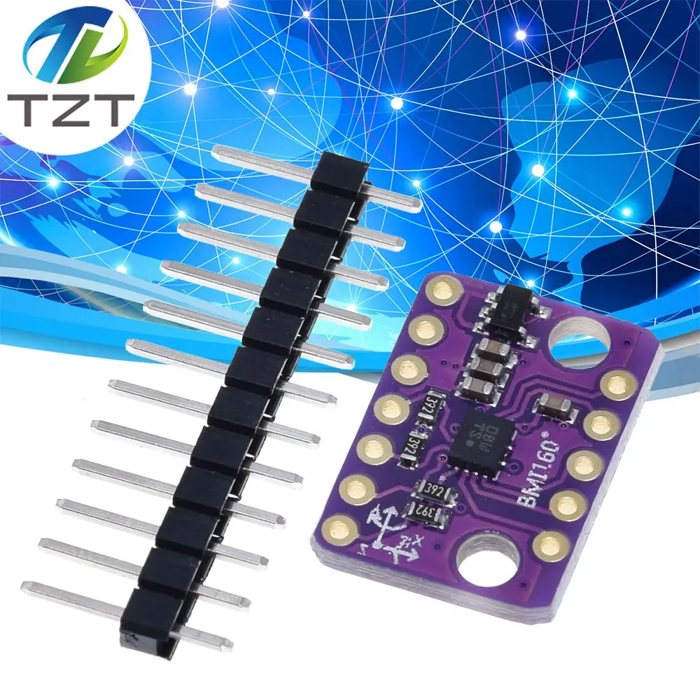 TZT BMI160 GY 6 axis Rate Gyro Gravity модуль датчика акселерометра IIC I2C SPI протокол связи 3 5V|sensors