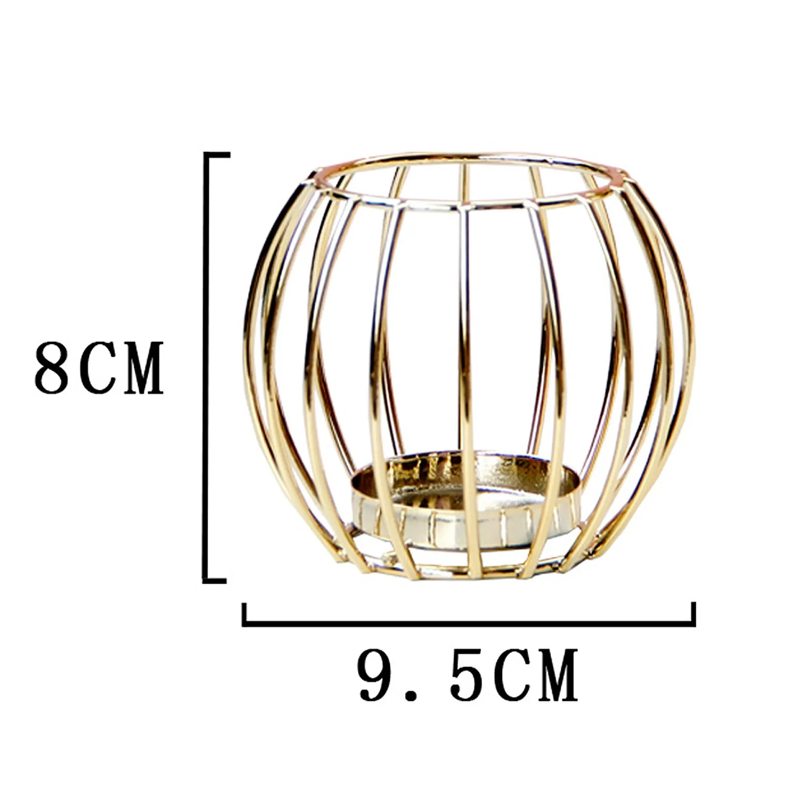 

Candle light candle light European romantic creative metal wax candle cup golden tabletop candle holder decoration ornaments