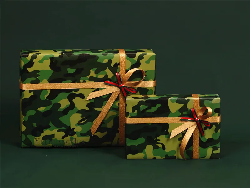 

6 шт. крафт-бумага с камуфляжным узором, упаковочная бумага для мальчика, солдата, Подарочная коробка на день рождения, Декор, ручная работа, ...