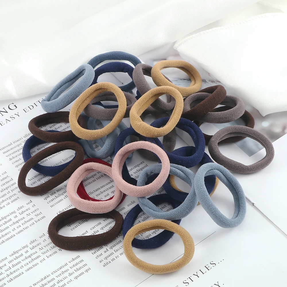 

50Pcs/Set Women Basic Elastic Hair Bands Scrunchie Ponytail Holder Headband Colorful Rubber Bands Fashion Hair Accessories