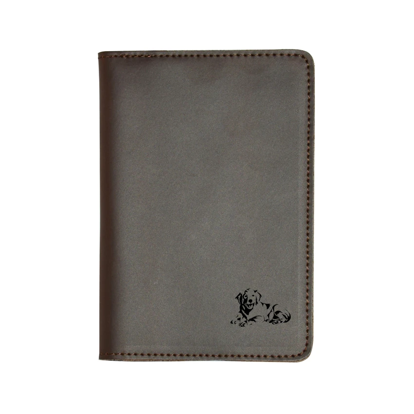 Чехол для путешествий с выгравированным изображением собаки Лабрадора кожаный