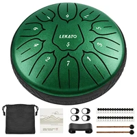lekato 6 tongue drum 11 notes d tune handpan percussion musical instrument accessories drum pad tank sticks carrying bag