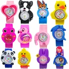 Часы круглые кварцевые для мальчиков и девочек, 16 видов