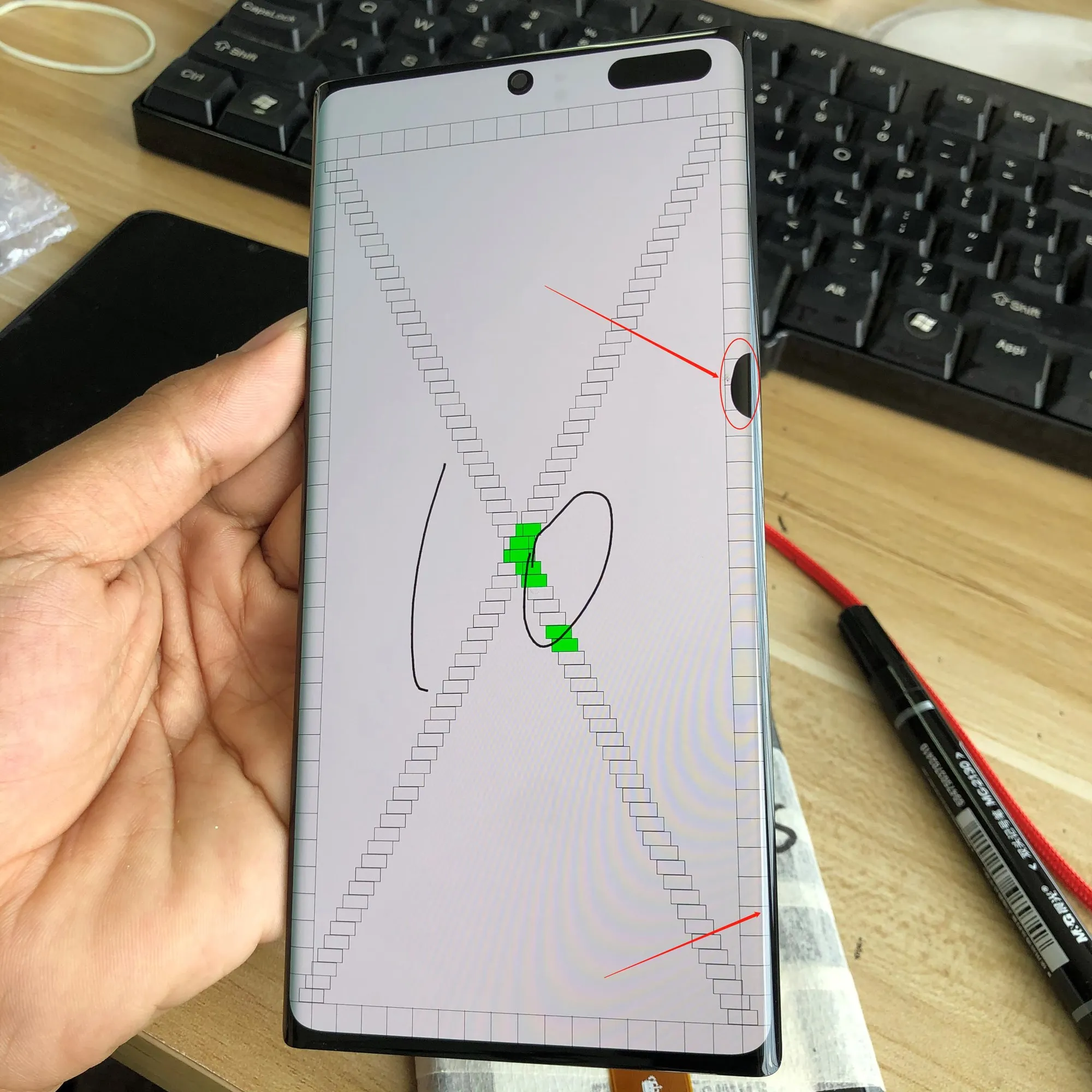 Оригинальный AMOLED для SAMSUNG Galaxy Note 10 Plus Note10 + N975 SM N9750/DS с мертвыми пикселями ЖК