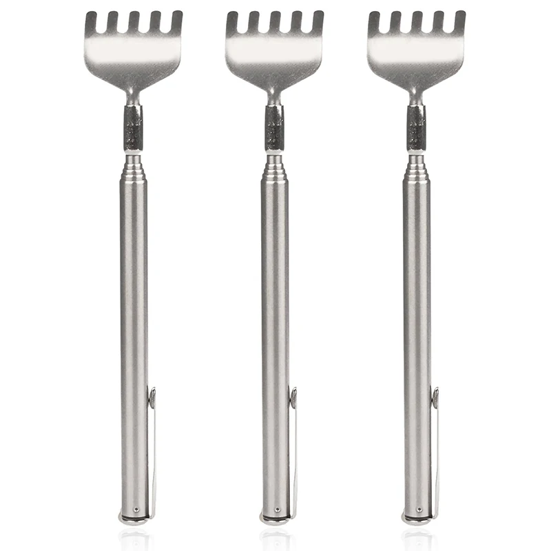 Телескопическая чесалка для спины из нержавеющей стали 1 шт. инструмент массажа