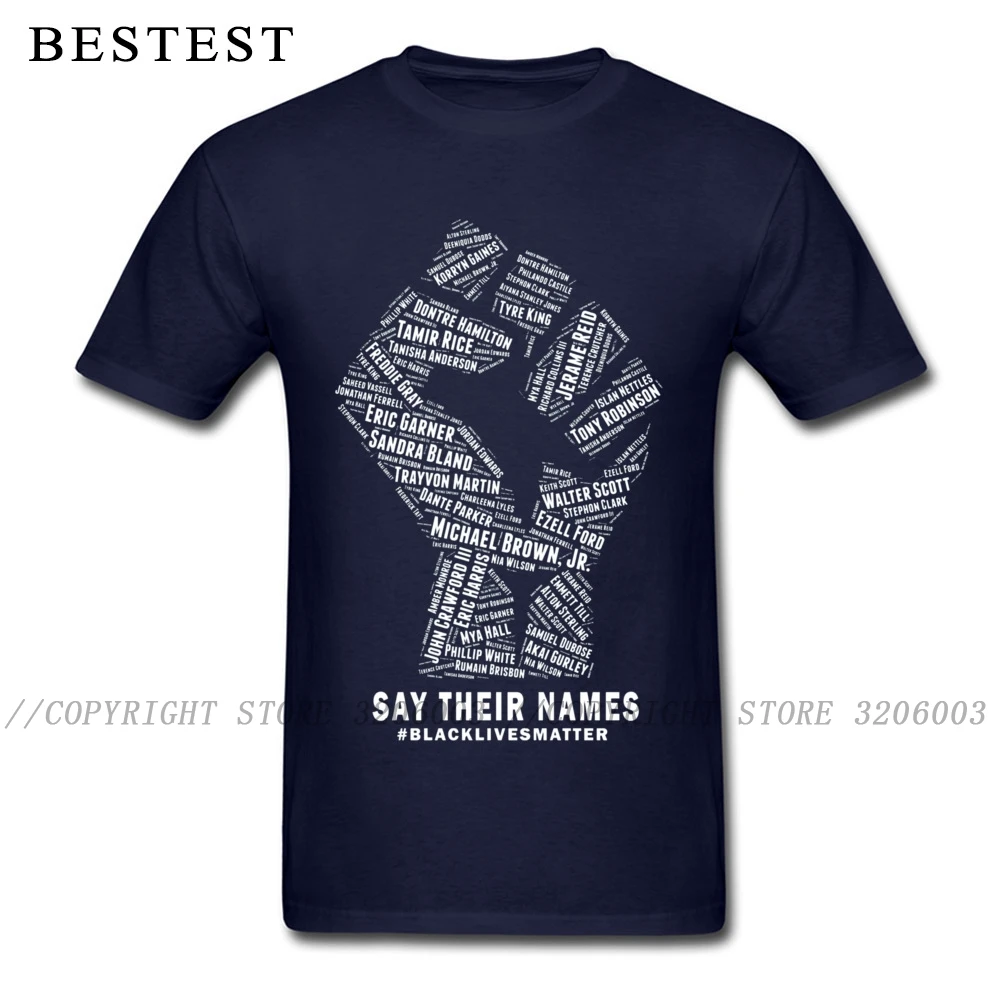 Футболка повстанца Мужская футболка черного цвета с надписью Lives Matter Say