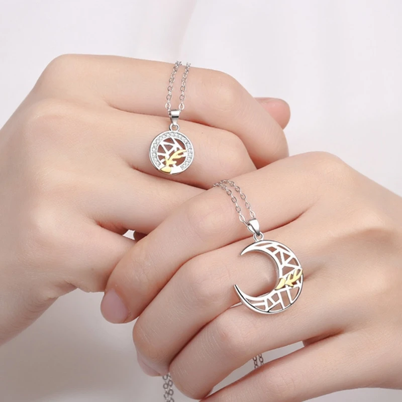 Креативное ожерелье в виде Солнца и Луны для пар сестер братьев студентов