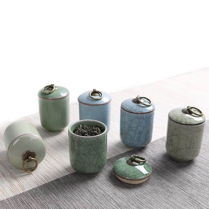 2019 Ge печь керамическая коробка для хранения чая чайные Банки мини 6 3*10 1 см банка