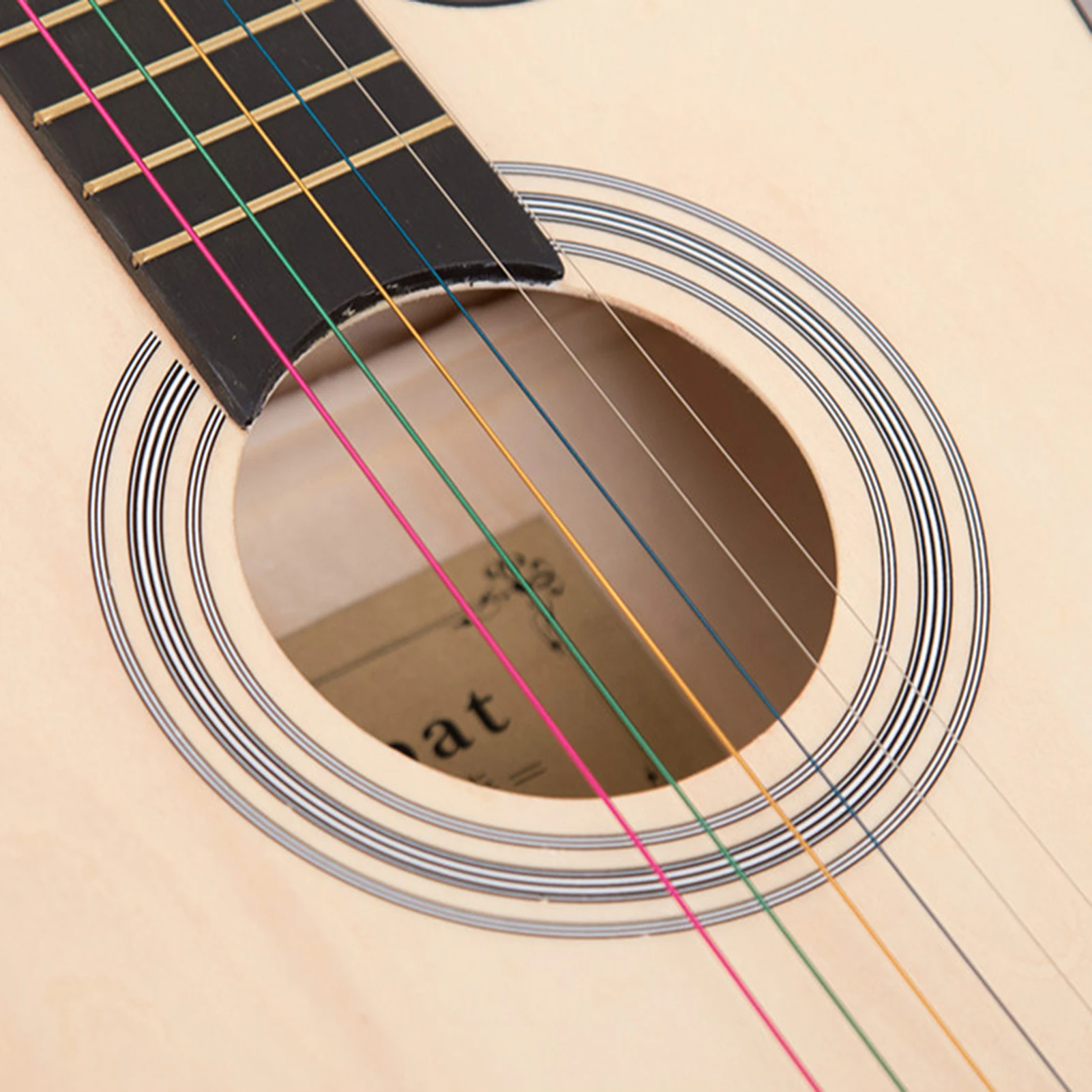 38'' Full Size Adult 6 Strings Cutaway Folk Acoustic Guitar for Students Beginners (Wood) |