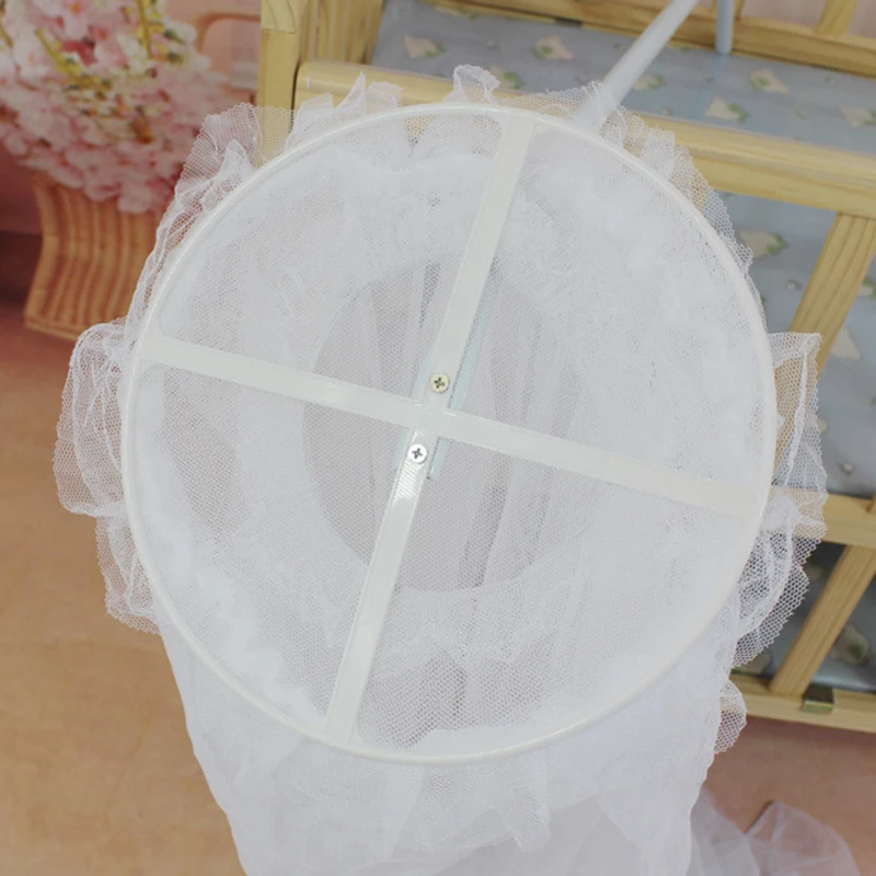 

Baby Crib Mosquito Net Summer Lace Decoration Folding Mosquito Net Baby Bed Supplies Easy-Open Dome Mosquito Net
