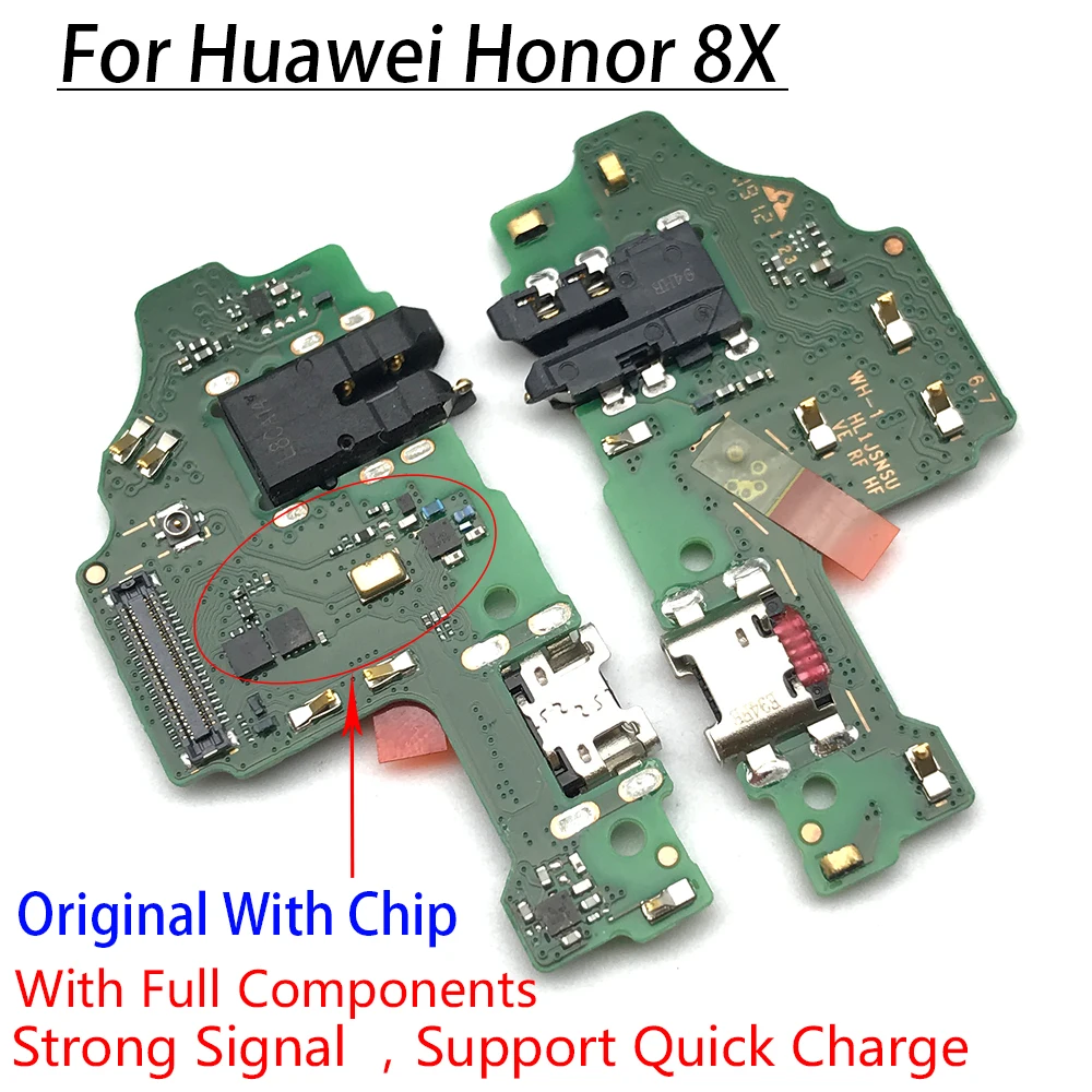 Плата с разъемом для микро-док-станции гибкий кабель зарядки Huawei Honor 8X USB-плата