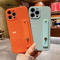 colorful ins holder phone case for iphone 13 12 11 pro max xs max xr soft silicone black 3d case for iphone 7 8 plus cover coque