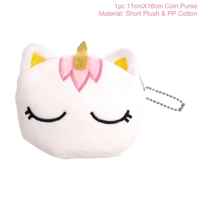 Unicorn plush purse PATIMATE 100 шт Единорог мешочек для печенья, конфет Единорог вечерние украшения подарок с Unicorn сумка Свадьба День Рождения Декор упаковка поставки - Цвет: Unicorn plush purse