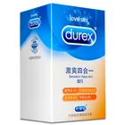 Презервативы Durex мужские ультратонкие, 4 вида, натуральный латекс, со смазкой, смешанные ощущения, 4 в 1