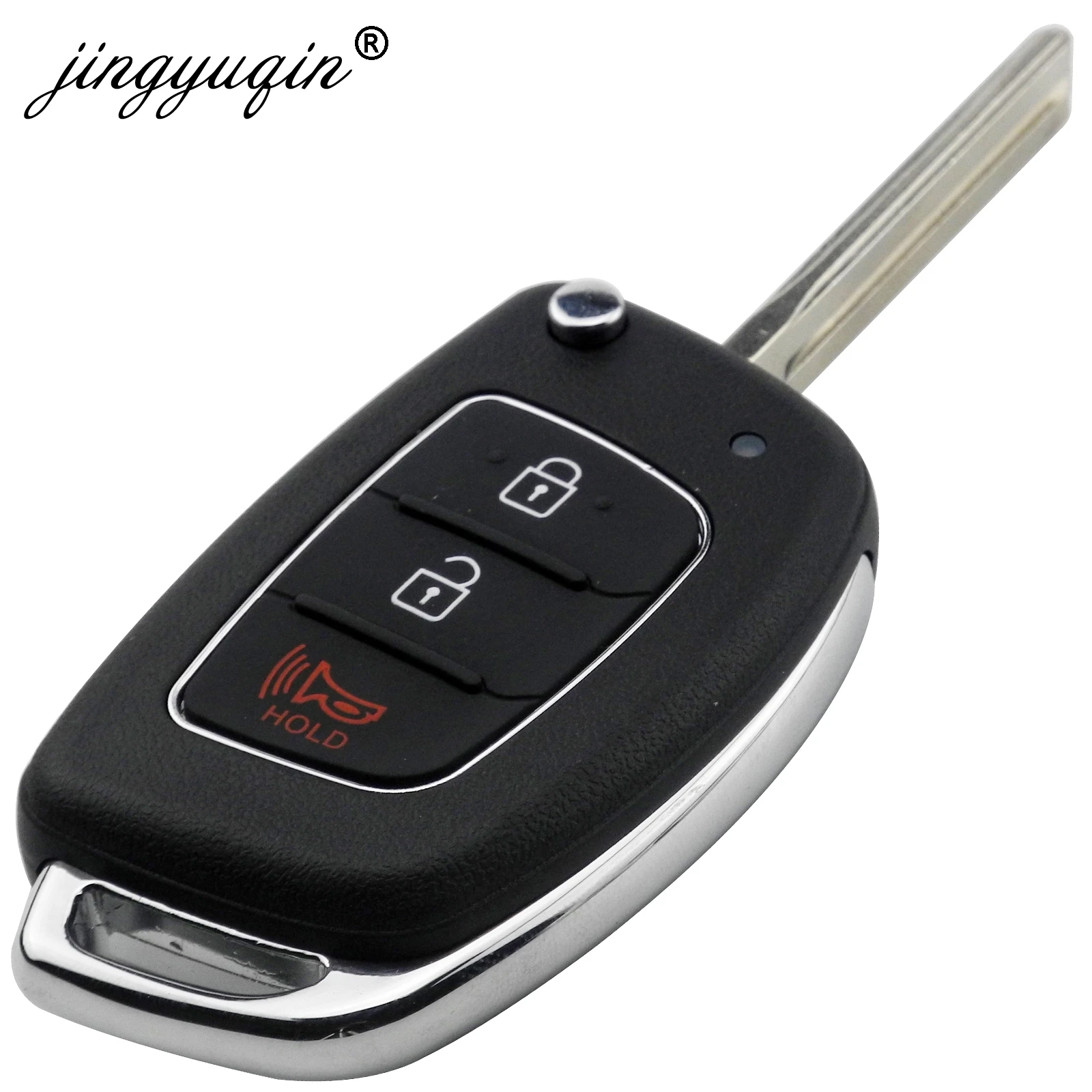 Jingyuqin 10 шт. 3 кнопки чехол для дистанционного ключа от машины Hyundai HB20 IX35 I45 SANTA FE Accent