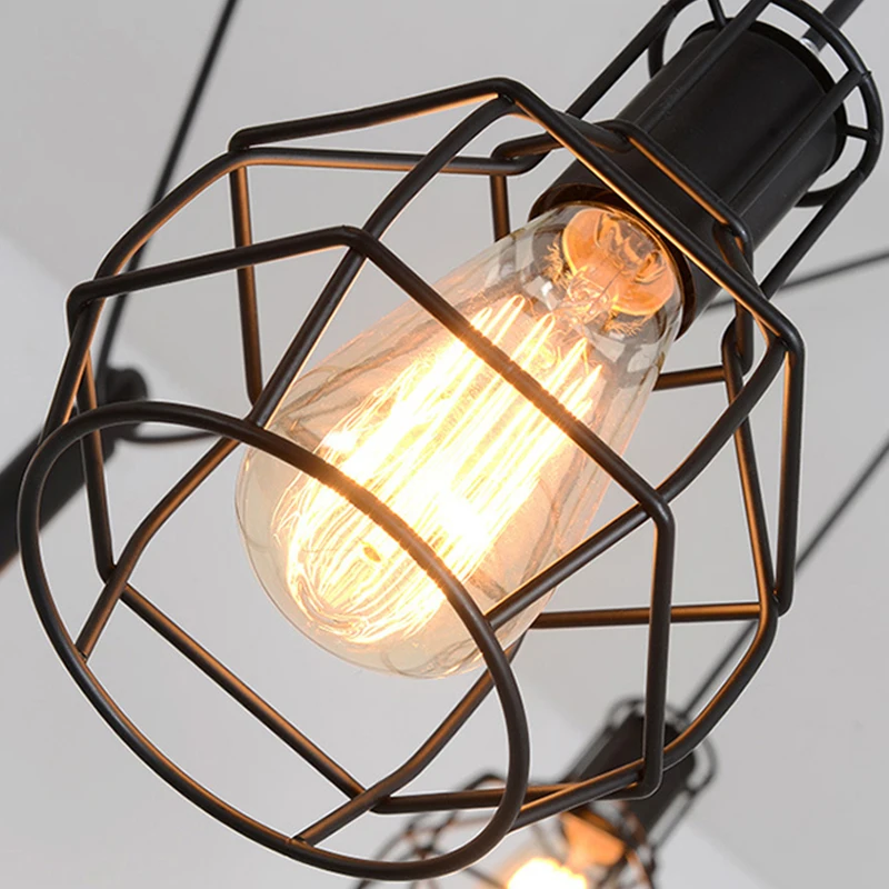 Винтажная люстра сделай сам с пауком креативная Люстра для ресторана гостиной E27