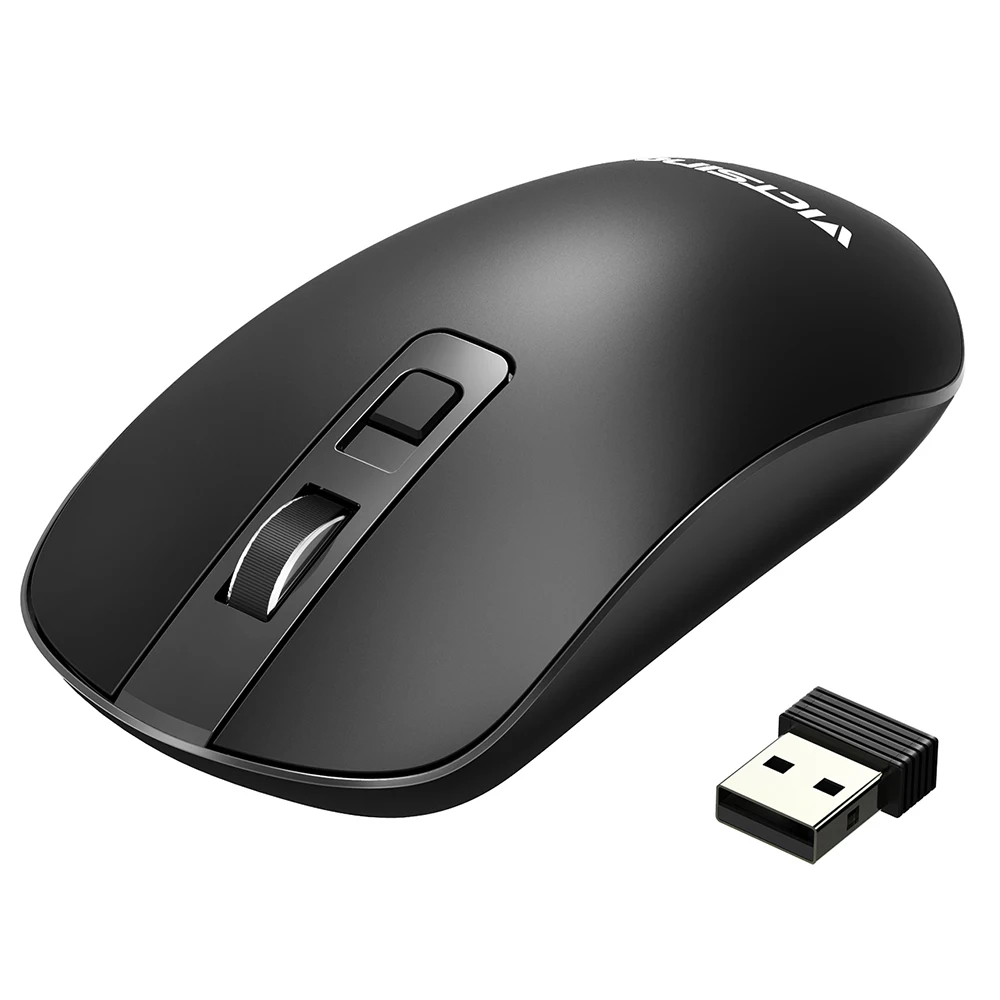 VicTsing PC079 беспроводная мышь 2,4G тонкая Бесшумная компьютерная мышь с приемником регулируемый уровень CPI Бесшумная мышь для ноутбука