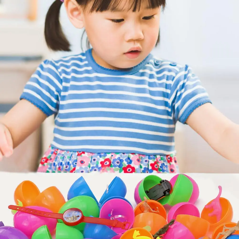 Пасхальное украшение пасхальные яйца наполненные новой игрушкой корзины