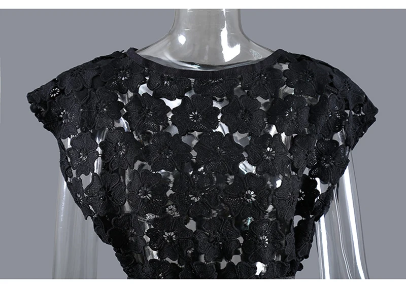 

[EAM] Half-body Skirt Three Pieces Suit New Round Neck Sleeveless Black Loose Women Fashion Tide Spring Summer 2021 1DD8941