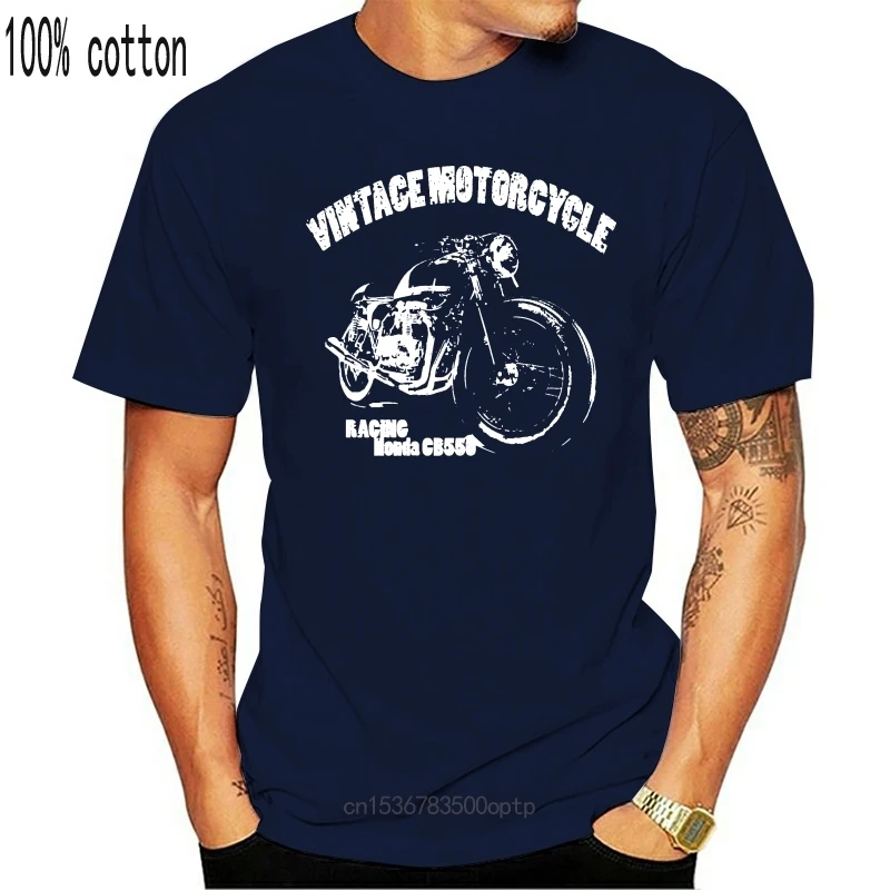 

New Vintage Motorcycle Cafe Racer Racing Hon Cb550 CB400 motorrad Retro Design Fashion Men Casual Cotton Short Sleeve Black T Sh