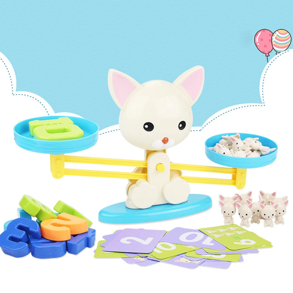 Игра Math Match детские игрушки обезьяна желтая утка балансировка весы количество