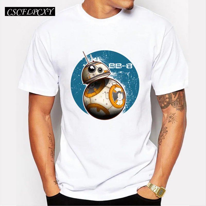 Мужская футболка в стиле Звездные войны повседневная хипстерская с короткими