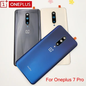 Oneplus 7 Pro 7pro Glass Back Battery Cover Rear Door Housing Panel Case Replacement For One Plus 7  in India