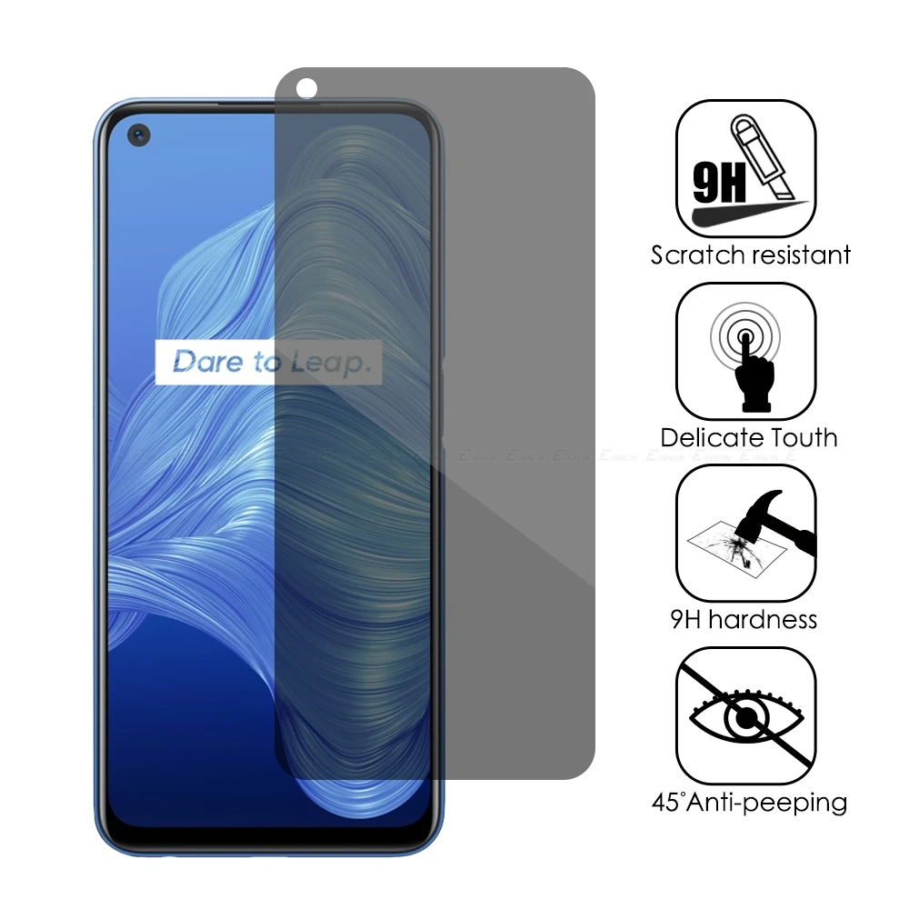 10pcs privacy screen protector for realme 8s 8 7 5g 5 x50 x7 max pro x3 super zoom x2 xt anti spy peeping tempered glass film free global shipping