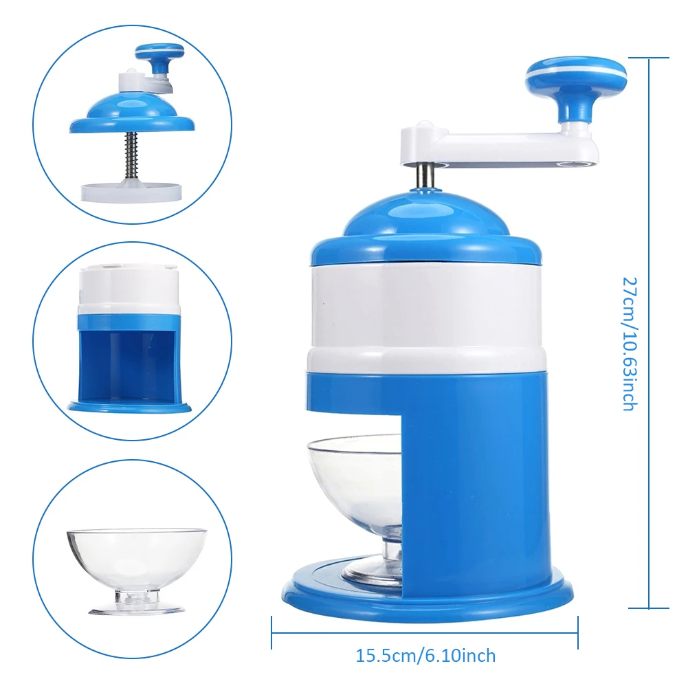 

Manual Hand Crank Ice Crusher Home Ice Shaver