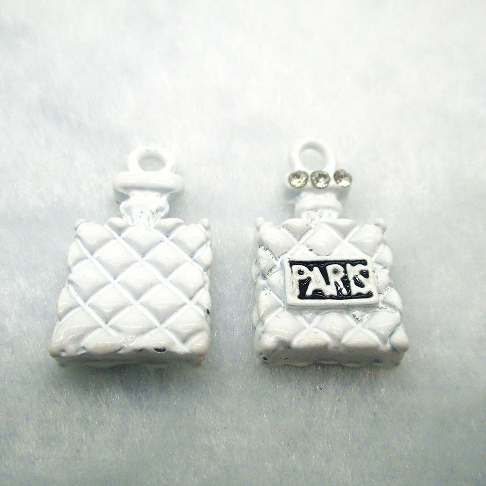 10pcs/lot Plaid stripes Perfume Bottle Charms Metal Pendants Earring Enamel Fashion Jewelry Accessories XL416 | Украшения и
