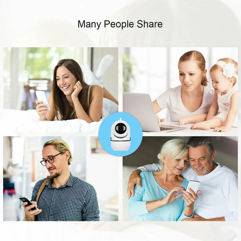 Wi Fi камера для умного дома 1080P HD облачное беспроводное автоматическое слежение