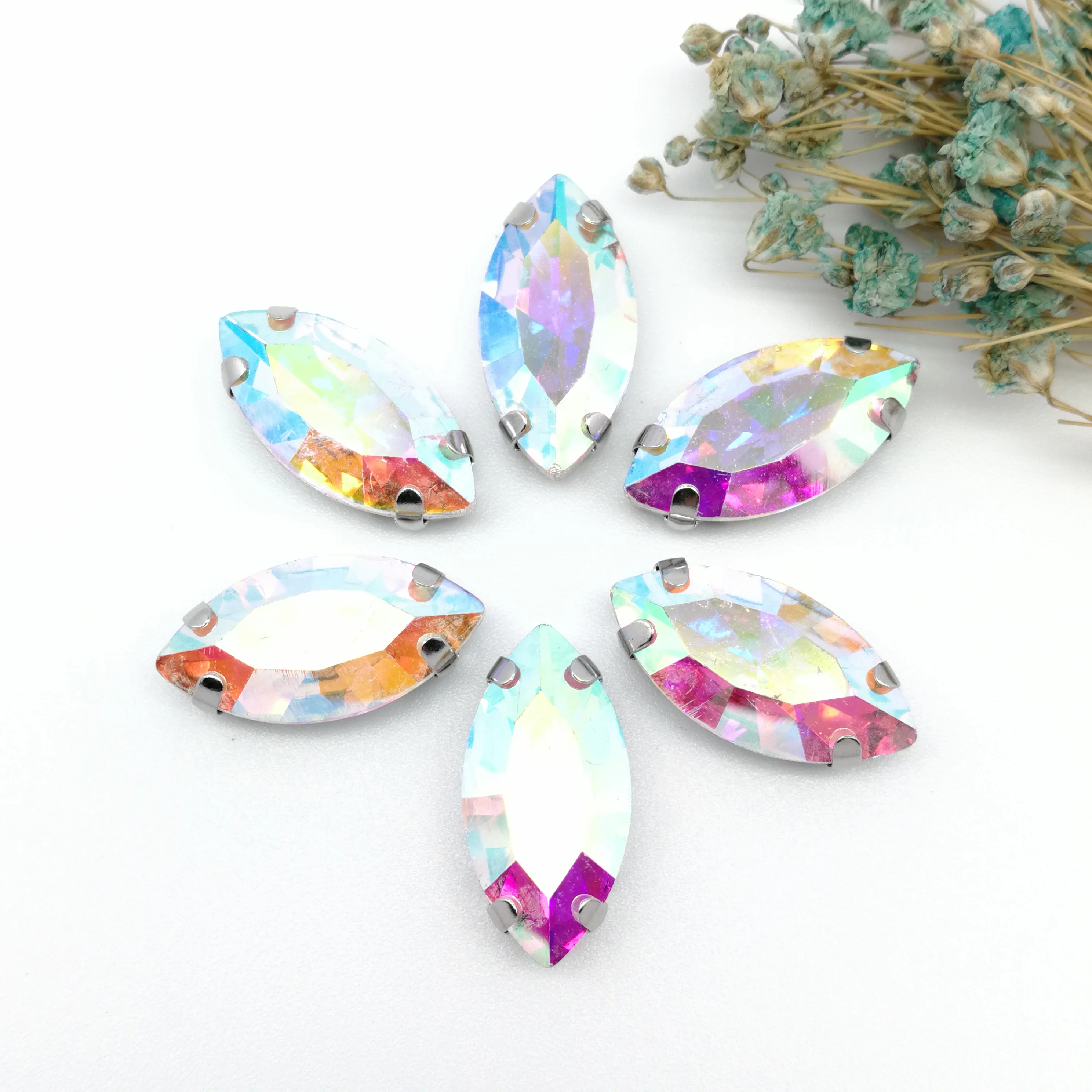 Больше размеров! Конский глаз AB цветная Бриллиантовая одежда и свадебная | Дом