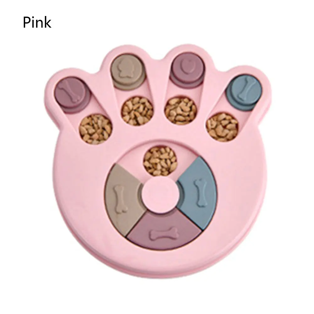 Pink 23x23 см диспенсер для еды для щенков, пластиковая кормушка, обучающие игрушки для собак, миска для собак, Интерактивная, обучающая игрушка для собак - Цвет: Pink