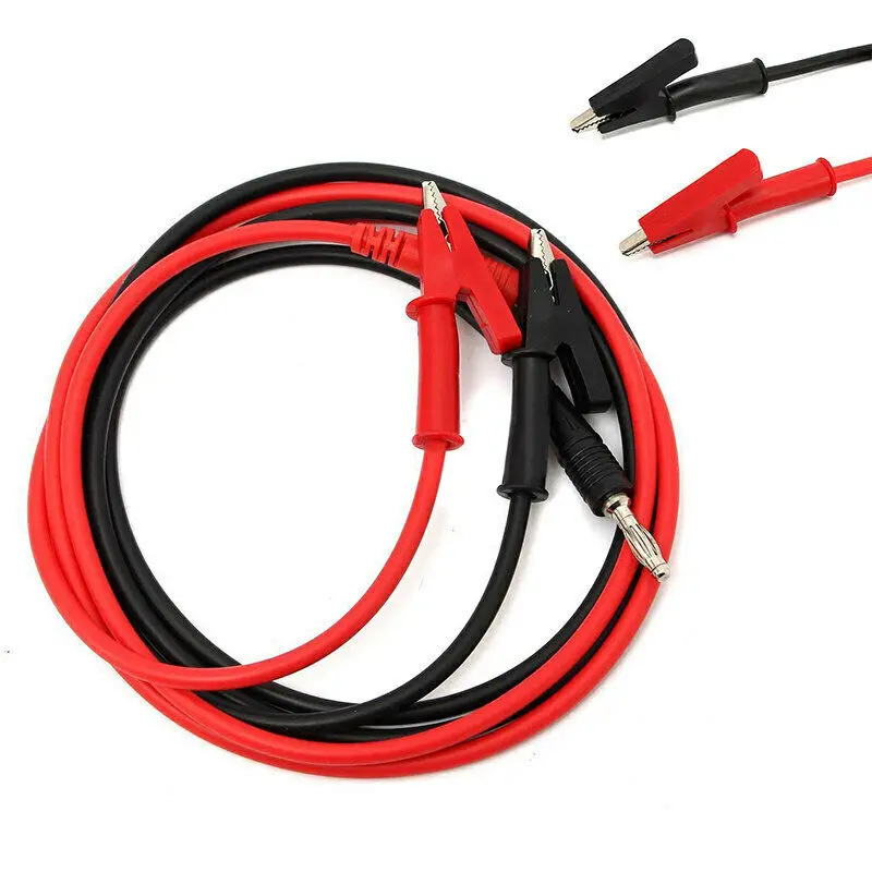 2 шт. 4 мм Высококачественная медная штепсельная вилка типа банан для Alligator Cilp 15A