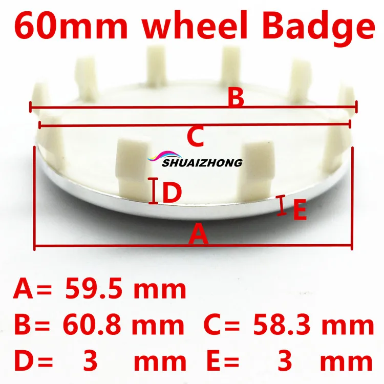20 шт./лот внешний диаметр 50 мм 56 60 Alfa Romeo колпачки центральной ступицы