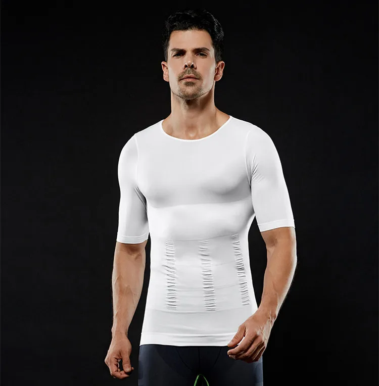 ZYSK мужской корректор фигуры корсет тренировочные топы рубашки Корректирующее