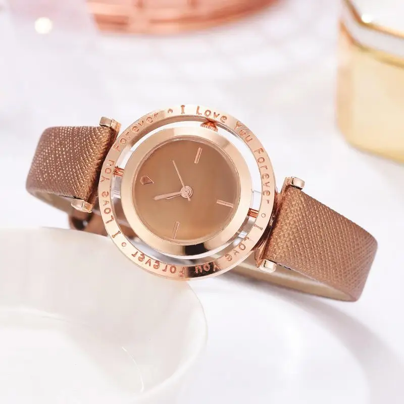 2019 новые модные часы классические простые женские Pu ремешок Женские кварцевые