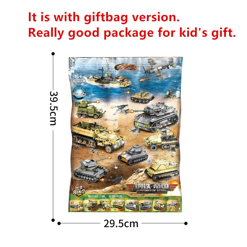 1061 шт. строительные блоки Военная серия Вертолет ww2 цифры оружие солдаты бак