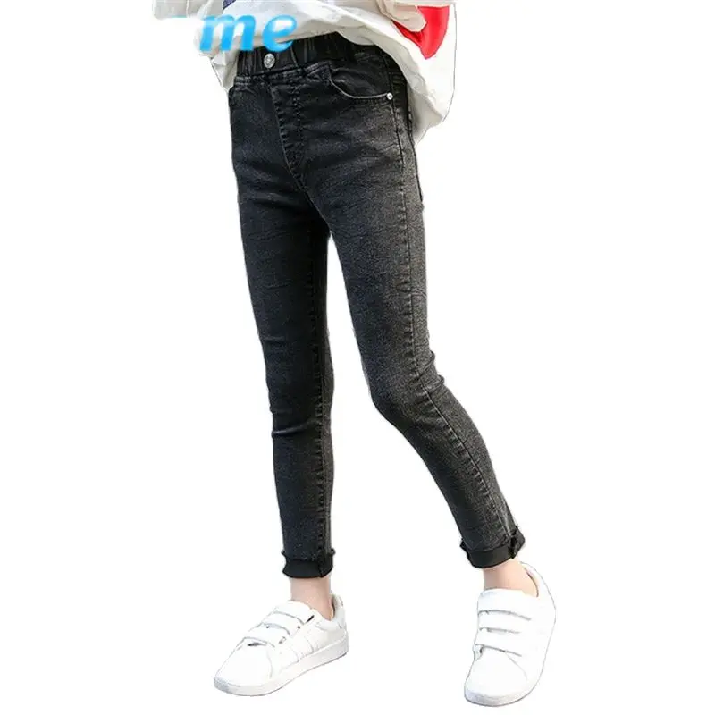 Cutyome весенние джинсы для девочек подростков модная детская одежда эластичные