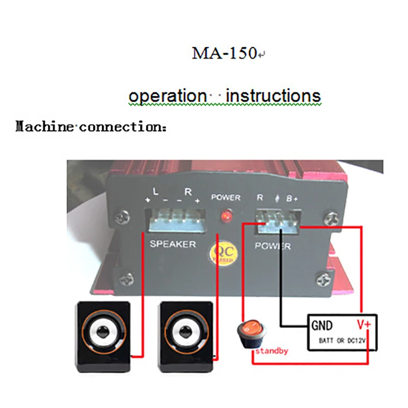 12 В постоянного тока мини Hi-Fi 500 Вт 2-канальный стерео аудио усилитель для
