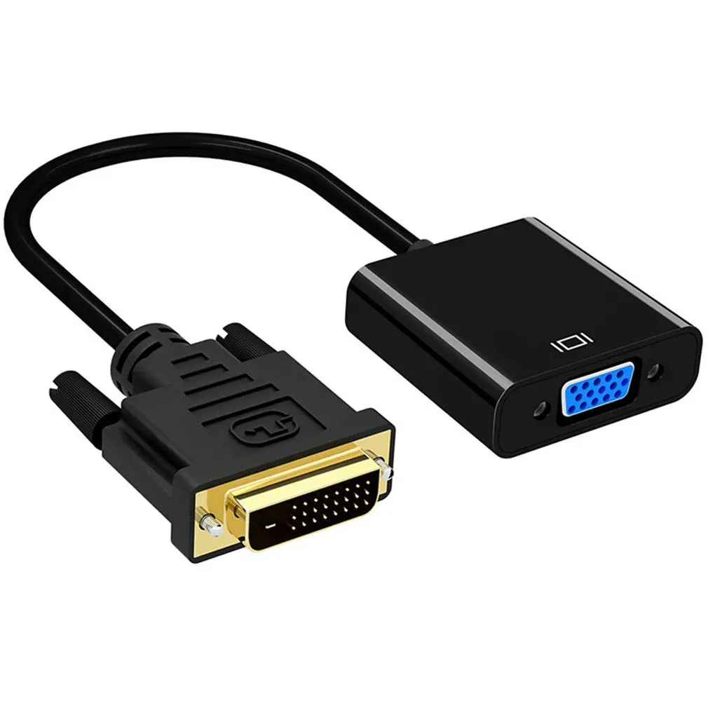 DVI штекер в VGA Женский видео конвертер адаптер 24 + 1 25 Pin DVI-D Кабель-адаптер для ТВ PS3